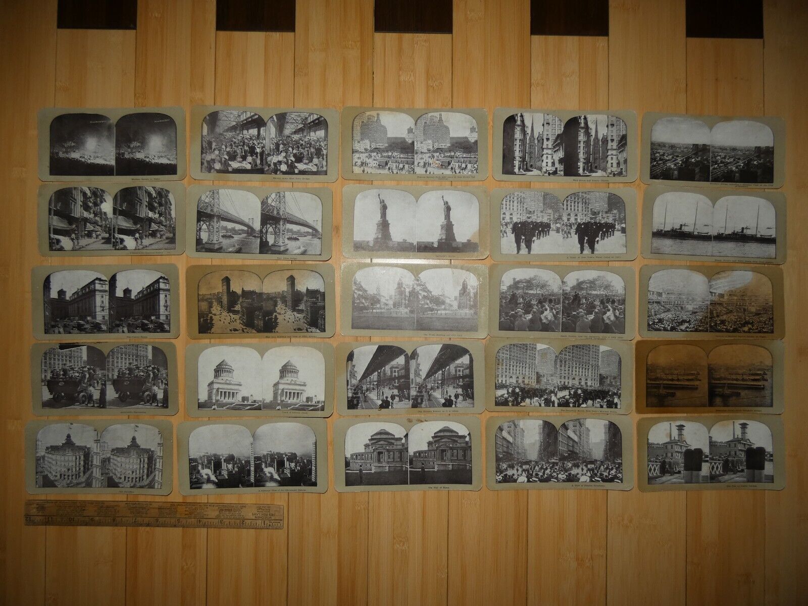 Steroview Card Lot of 25 New York City Stereoscope Antique/Vintage See Photos