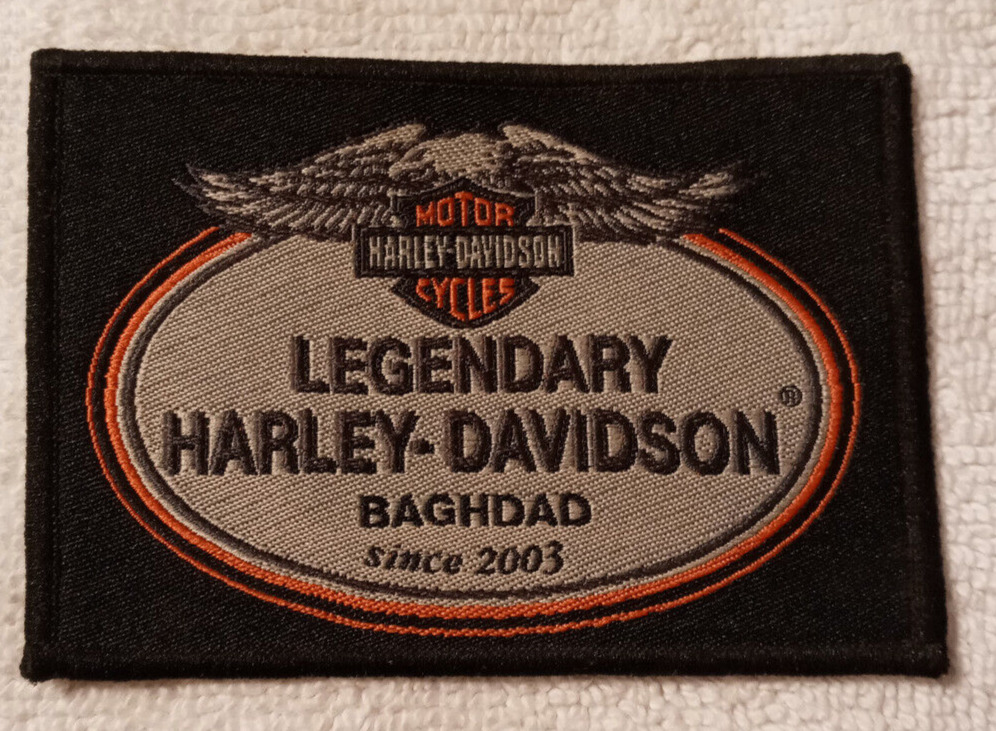 Harley Davison Baghdad and Legendary Harley Davison Baghdad patches motorcycles