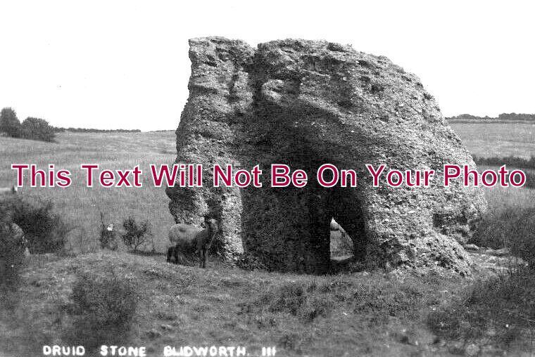 NT 1211 - The Druid Stone, Blidworth, Mansfield, Nottinghamshire c1910