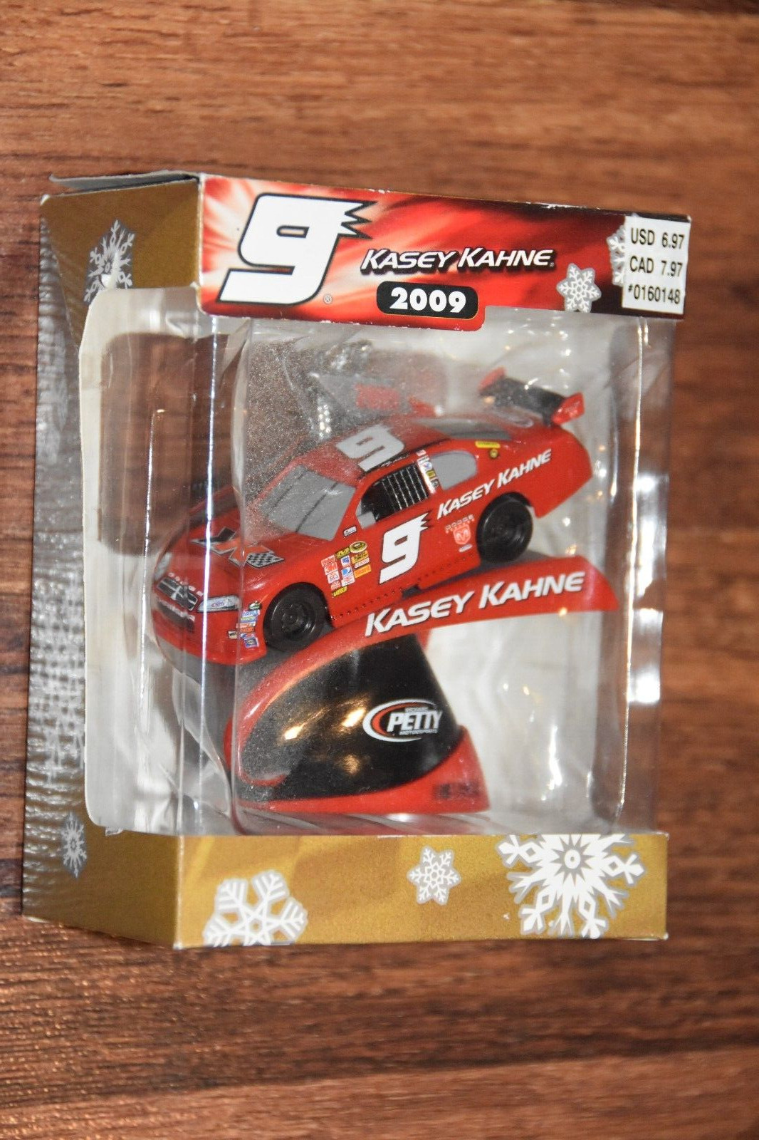 2009 NASCAR #9 Kasey Kahne Christmas Ornament Richard Petty Motorsports Trevco