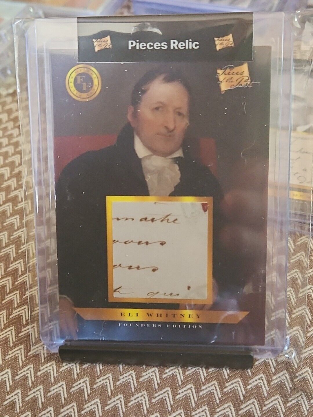 Eli Whitney 2023 Pieces Of The Past Founders Edition Authentic Relic. #7.