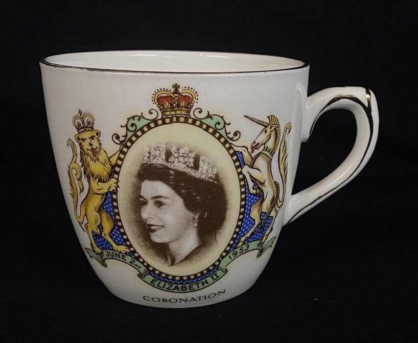 Royal Grafton England Bone China Elizabeth II Coronation Vintage Tea Cup
