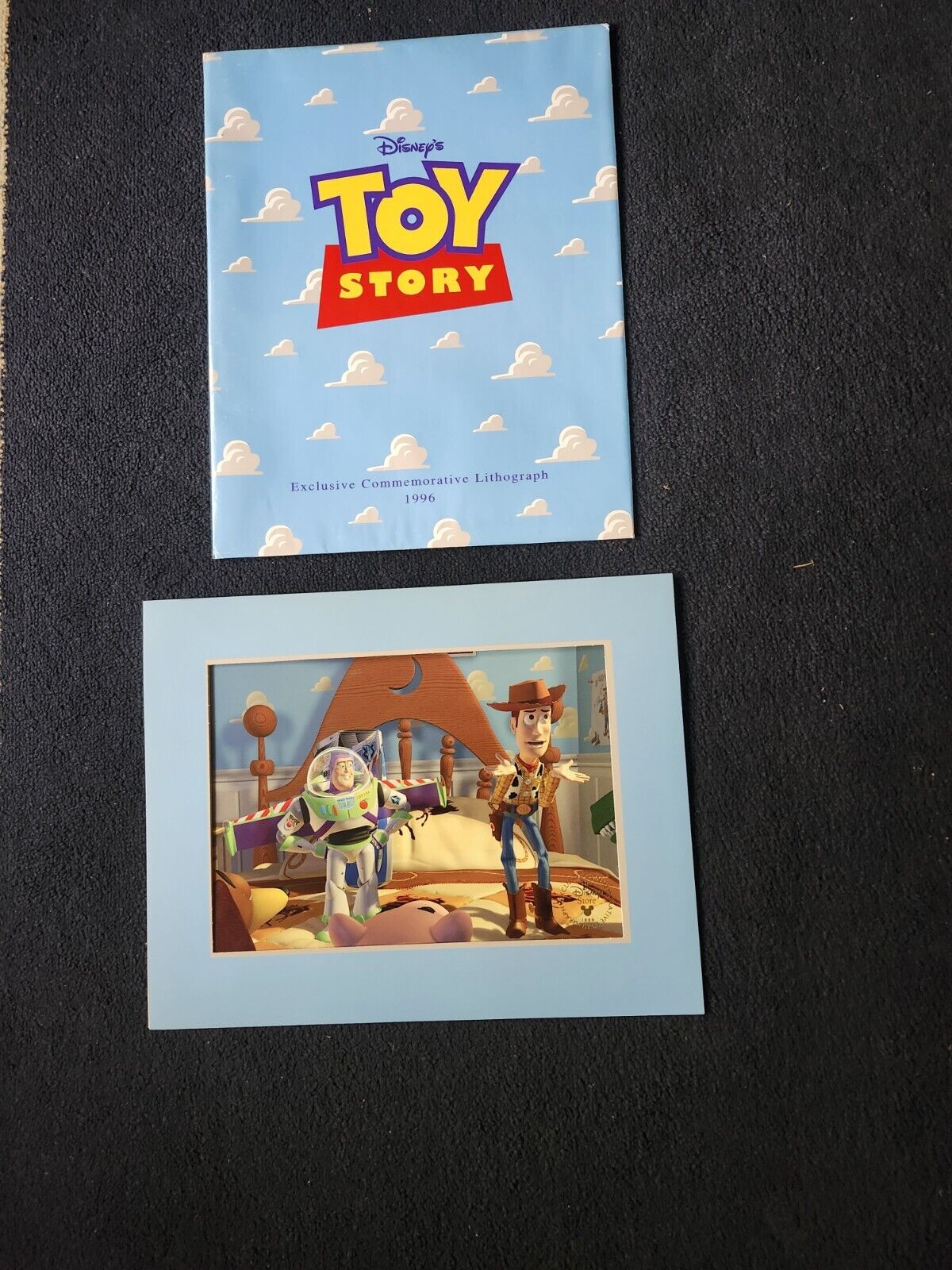 Toy Story Disney Store Commemorative 1996 vintage  Lithograph 11x14