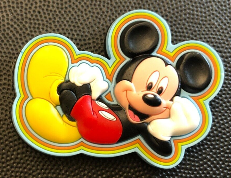 Disney Magnet Mickey Mouse lying down rubber fridge souvenir gift present Parks