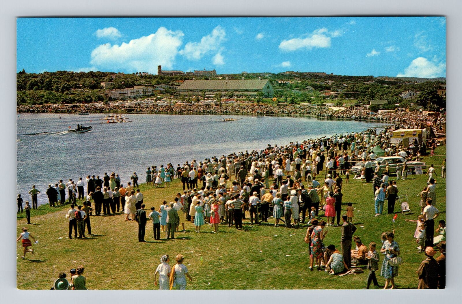 St John-Newfoundland, Annual Regatta, Quidi Vidi Lake, Antique Vintage Postcard