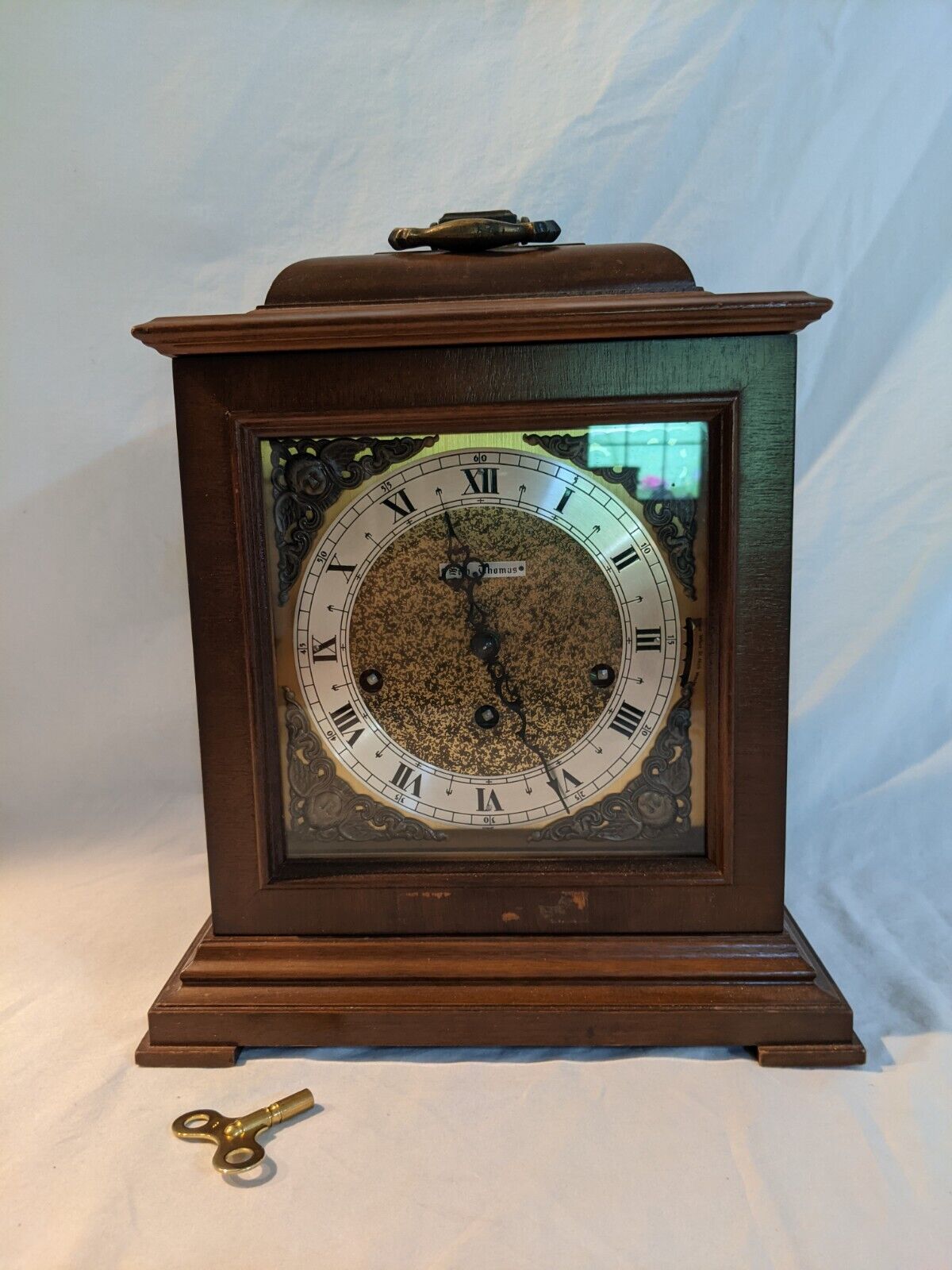 SETH THOMAS LEGACY 3W Key 8-Day A403-002 Westminster Chime Mantel Clock 