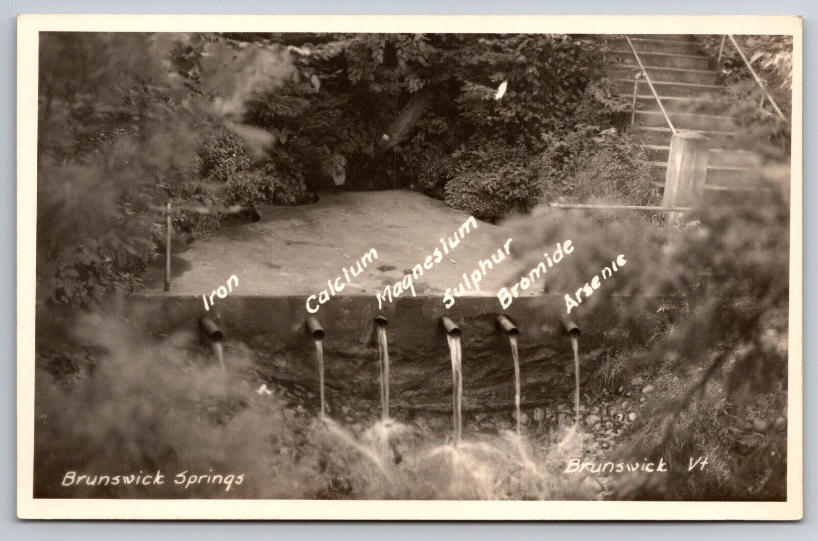 Brunswick Mineral Springs Brunswick Vermont VT c1940 Real Photo RPPC