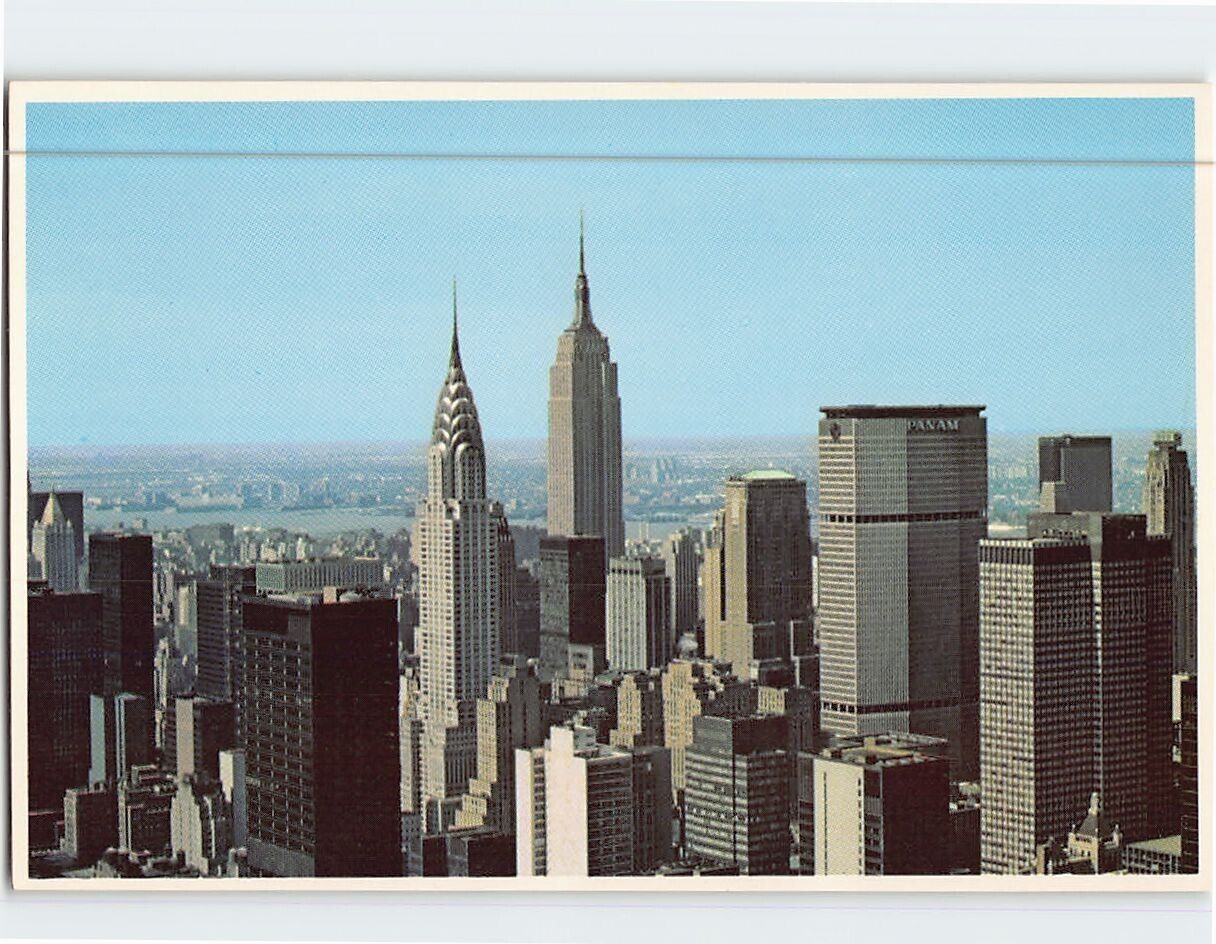 Postcard The Manhattan skyline Manhattan New York USA