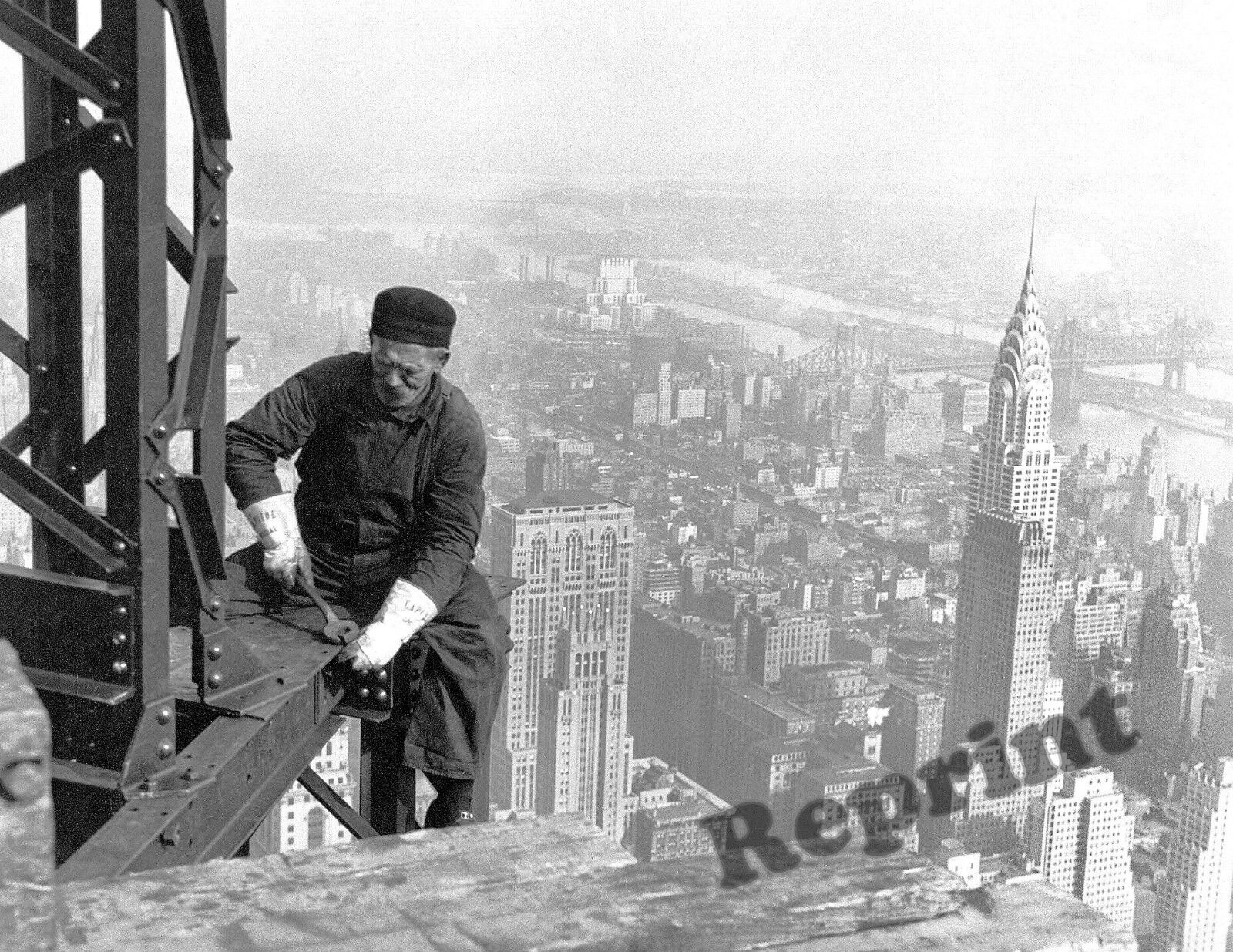 New York Empire State Building Under Construction Year 1930 8x10 Photo