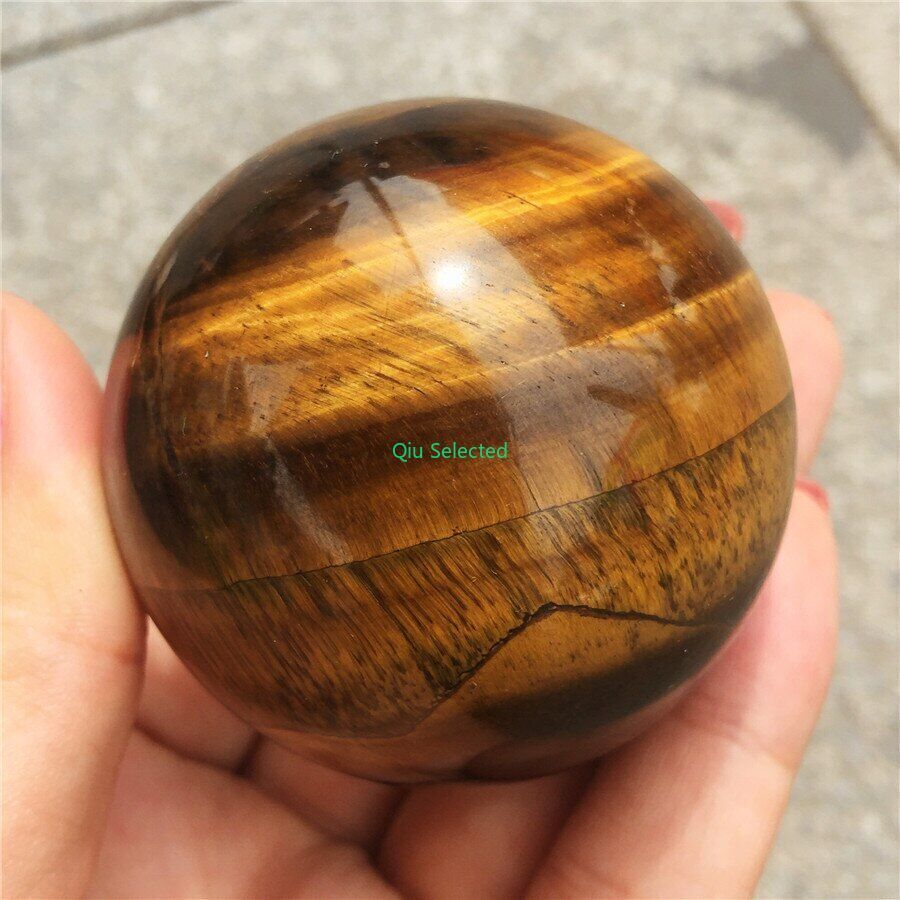 40 50 60mm Natural Yellow Tiger's Eye quartz crystal gemstone sphere ball Crafts