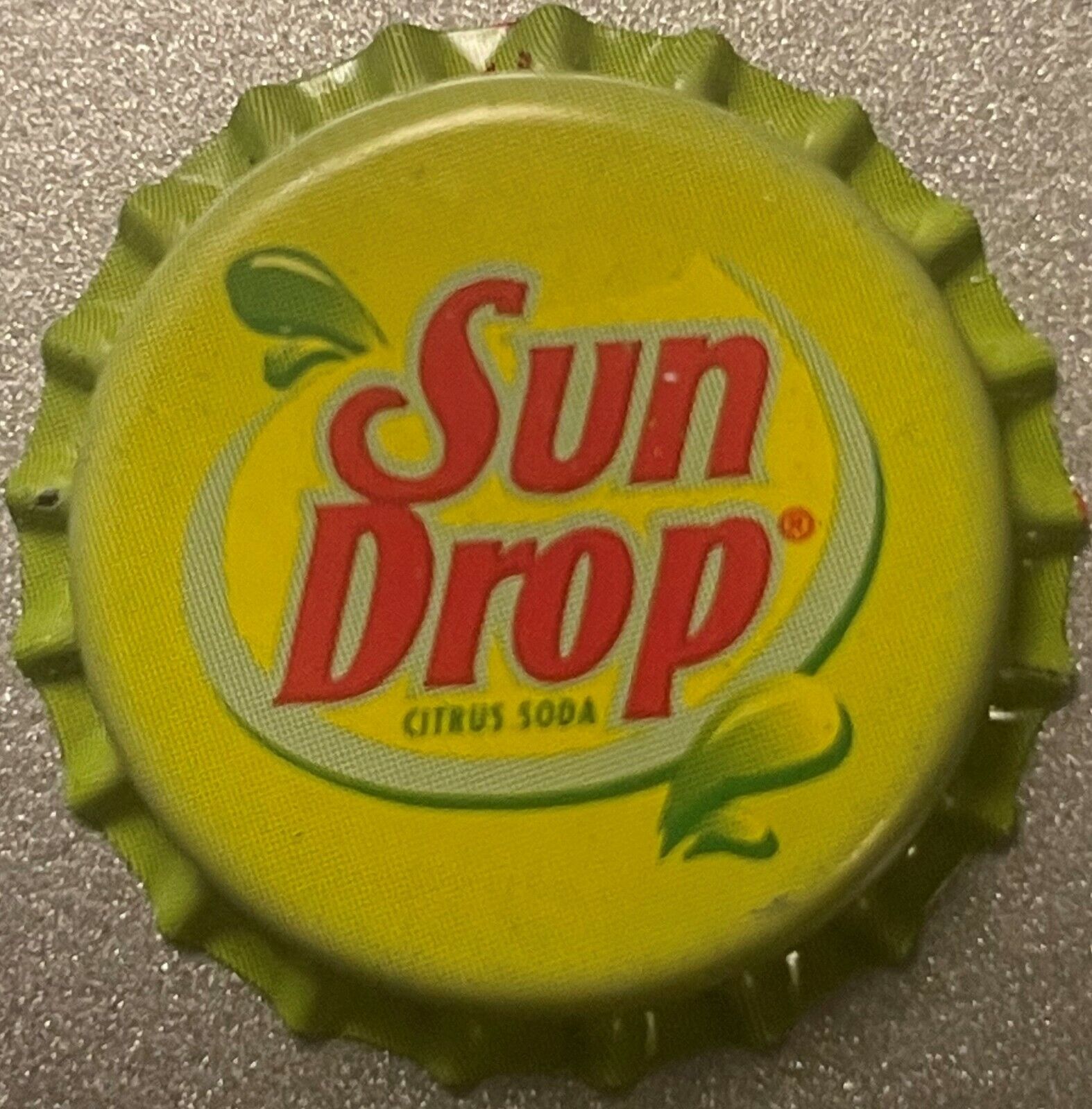 Rare Vintage Sun Drop Bottle Cap Sponsored By Dale Earnhardt. RIP 1980s