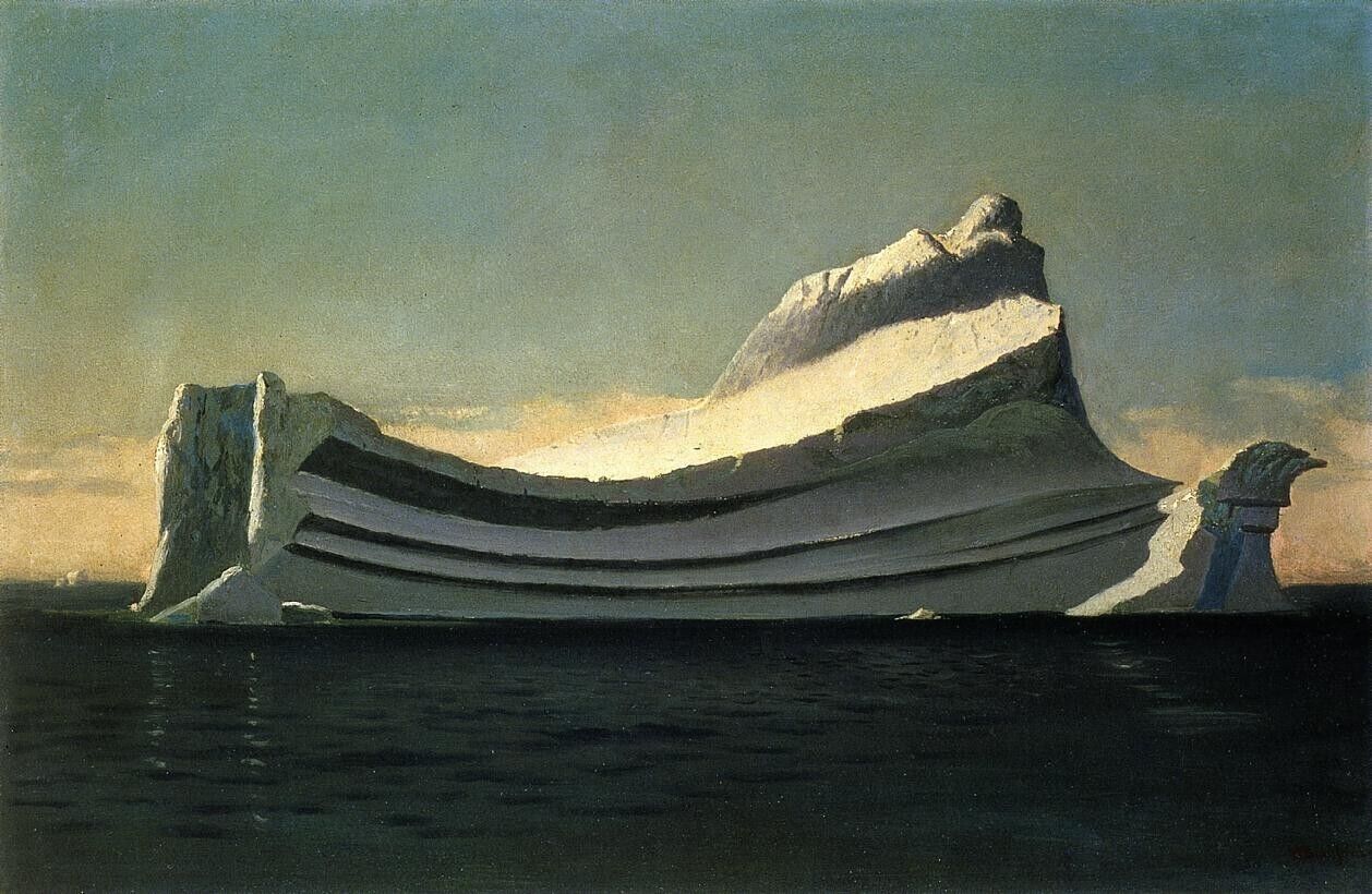 Oil painting wonderful landscape seascape Iceberg-William-Bradford-oil-painting