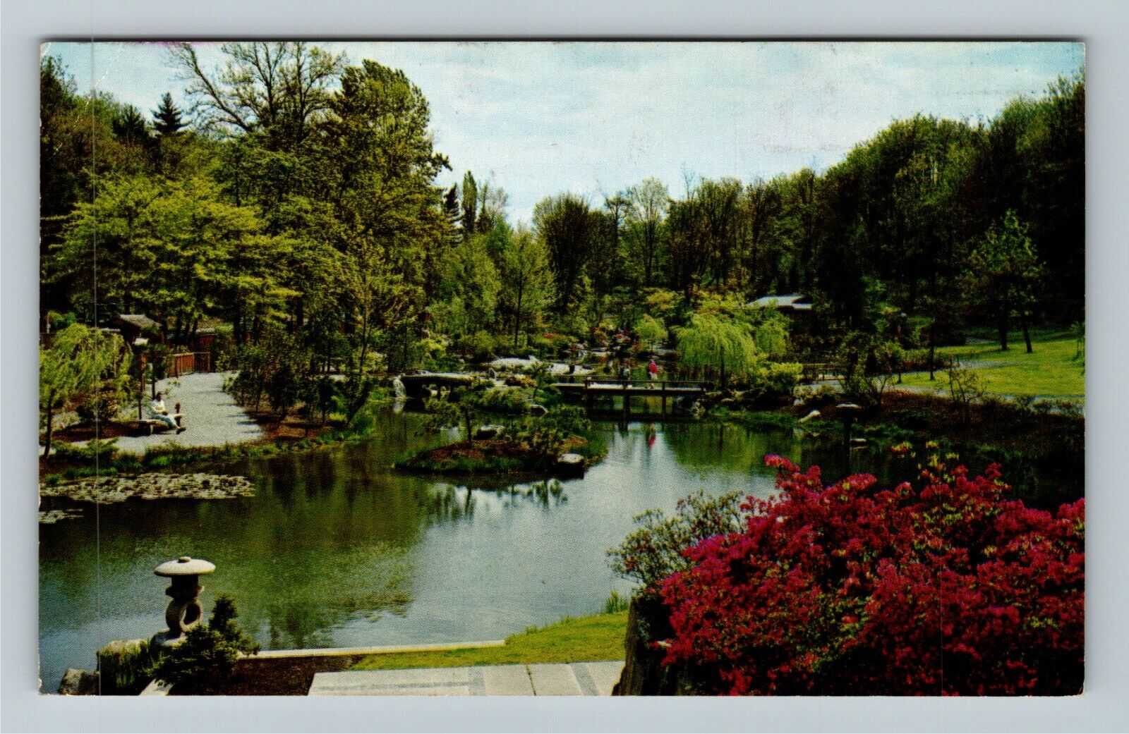 Seattle WA-Washington, Japanese Garden, U Washington, c1963Postcard