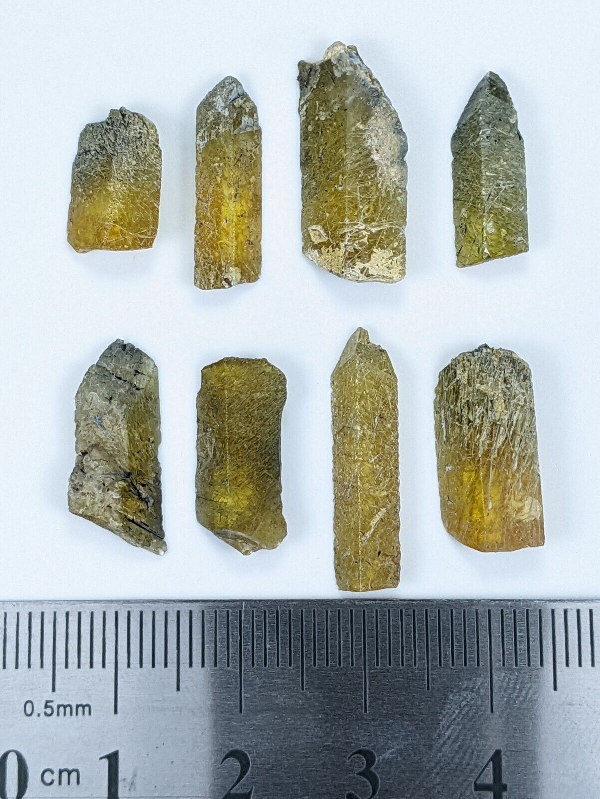 Rare Aegirine included Sphene/Titanite 8 pieces lot from zagi mountains Pakistan