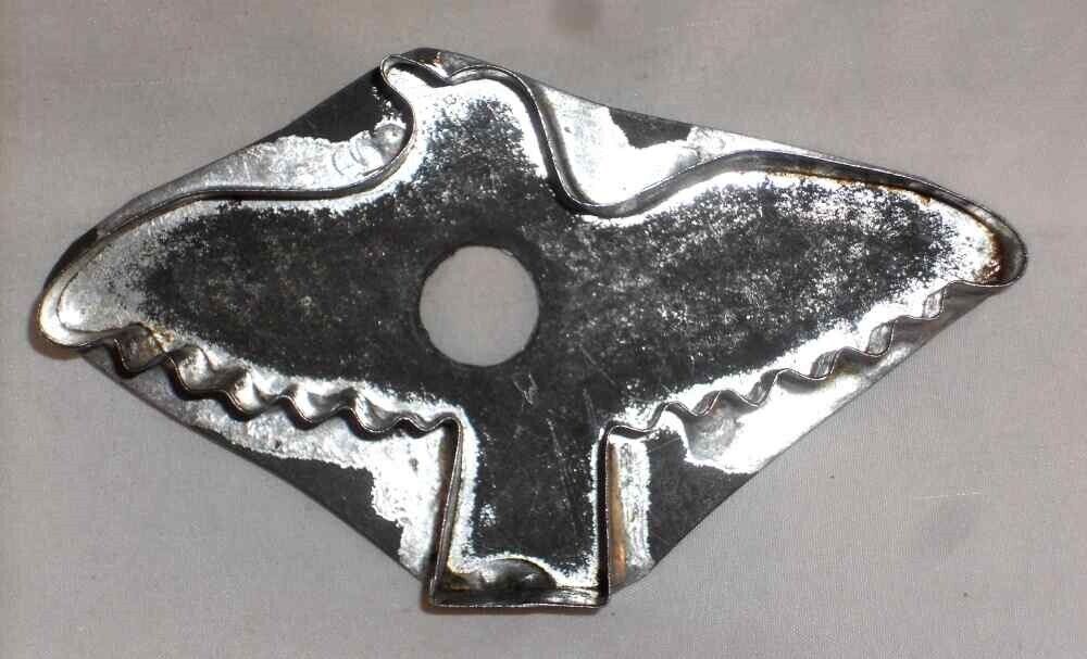 Old Tin Flat-Back Cookie Cutter Eagle w/ Spread Wings Southeastern Pennsylvania