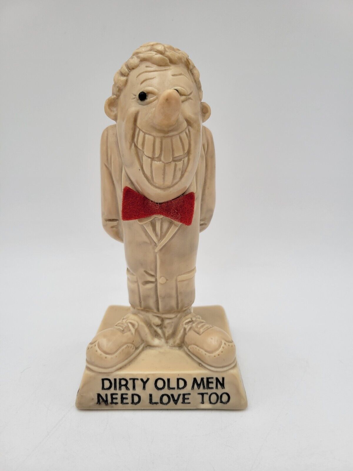 Vintage 1970 Russ Berrie Figurine Dirty Old Man Funny Gift