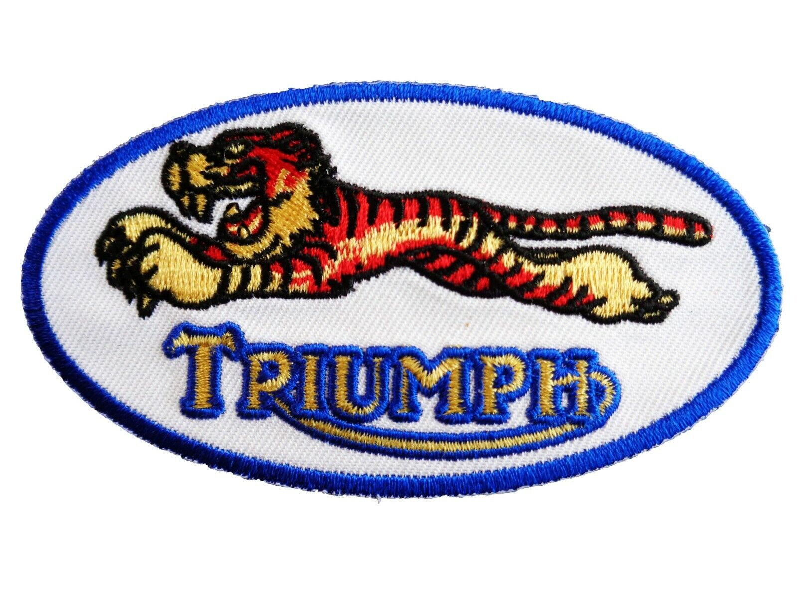 Triumph tiger Motorcycles Racing Embroidered iron on Sew on 4 inch Biker Patch