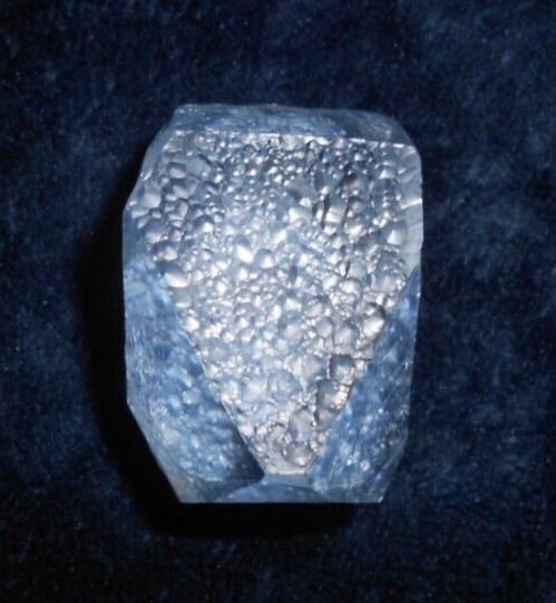 Rare SIBERIAN BLUE QUARTZ Crystal*643 carats*128.6 gram*4.54 oz*50 mm X 35 X 33