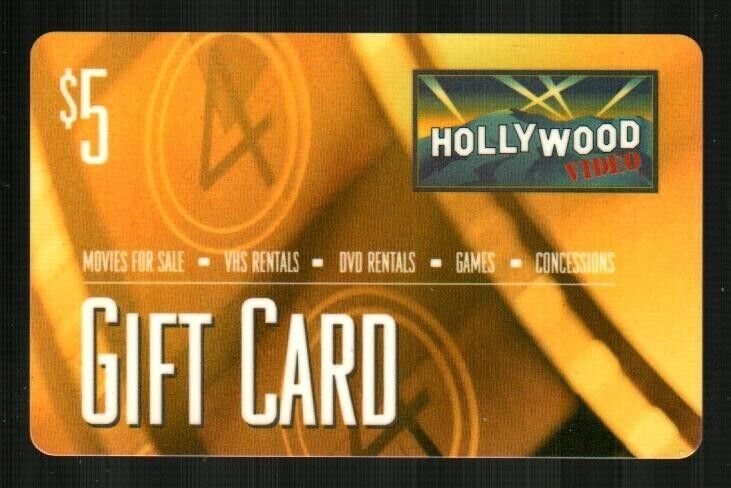 HOLLYWOOD VIDEO Film Strip ( 2002 ) Gift Card ( $0) RARE