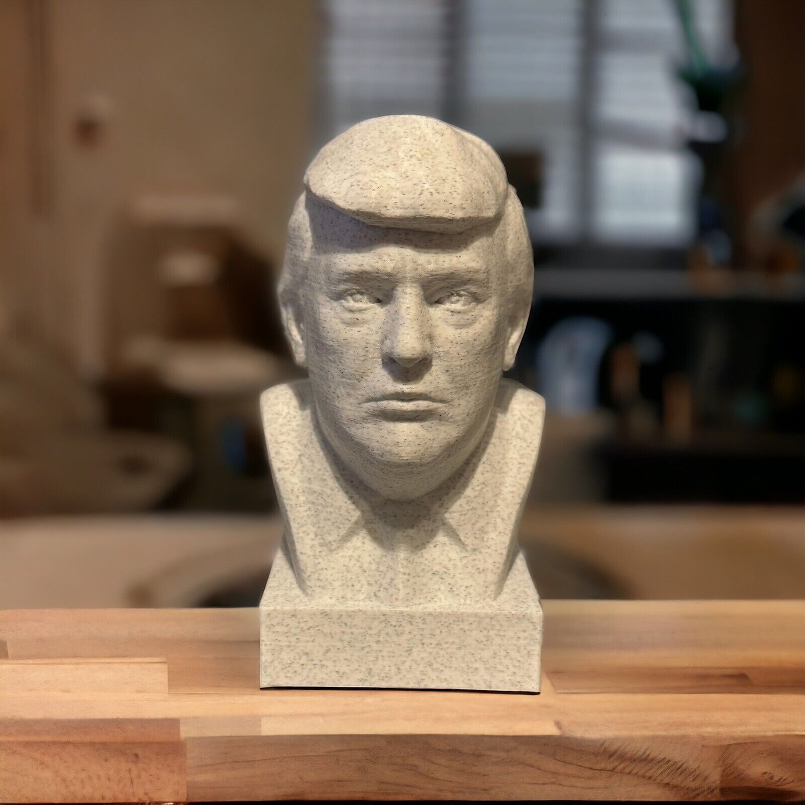 US 45th President Donald Trump Bust PLA Marble 3d Print 5”