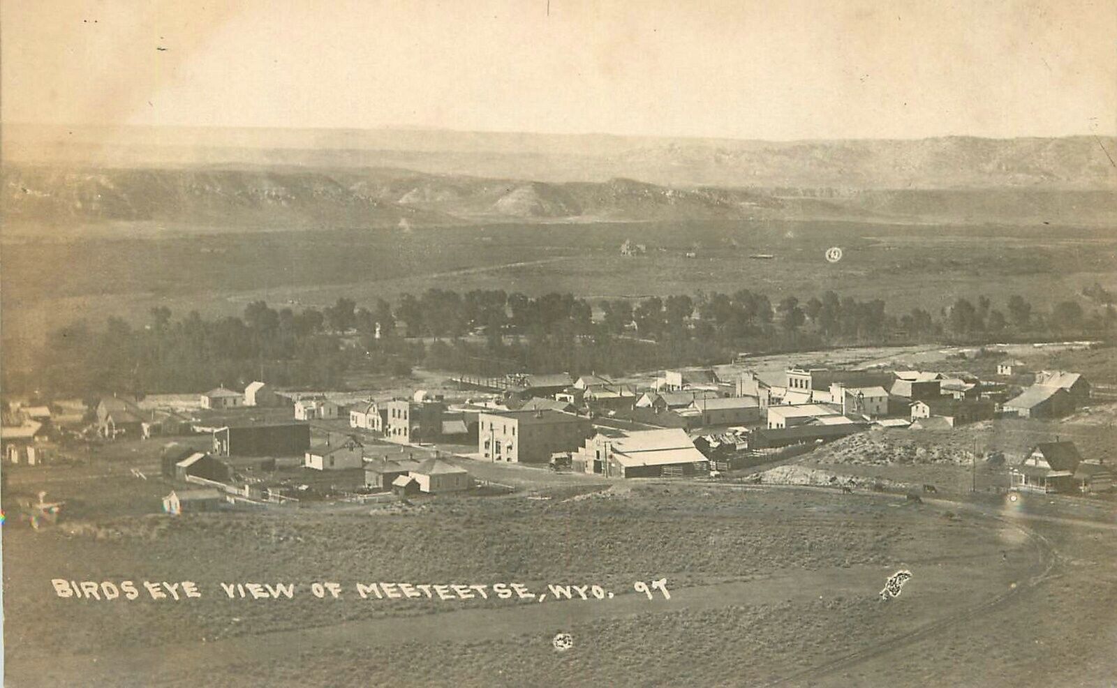 Postcard RPPC Meeteetse Wyoming #9 C-1910 23-5572