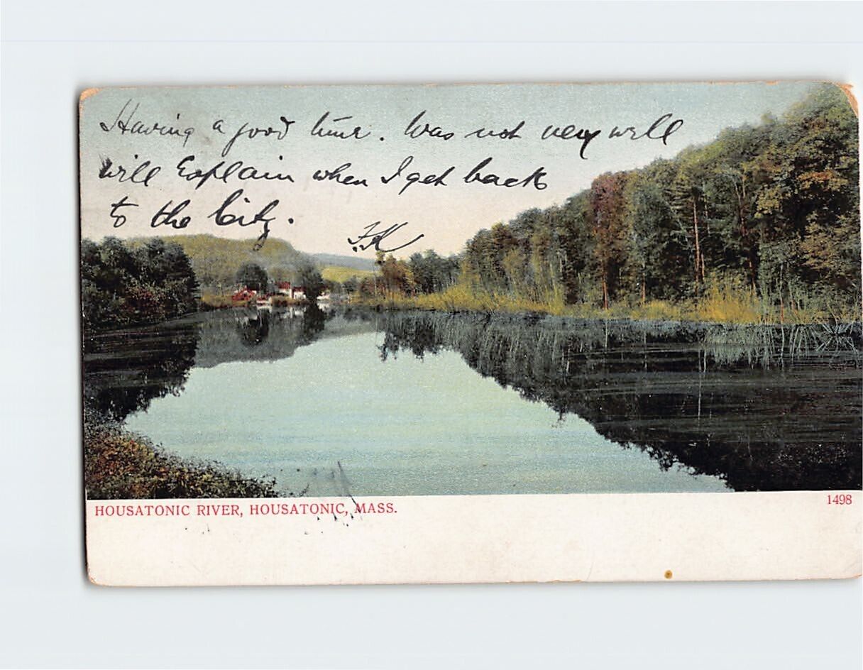 Postcard Housatonic River Housatonic Massachusetts USA