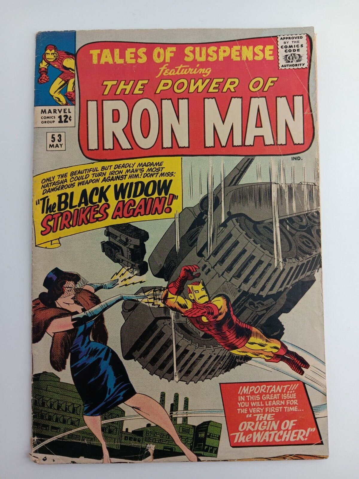 Tales of Suspense 53 G/VG (3.0) 2nd Appearance Black Widow Marvel 1964