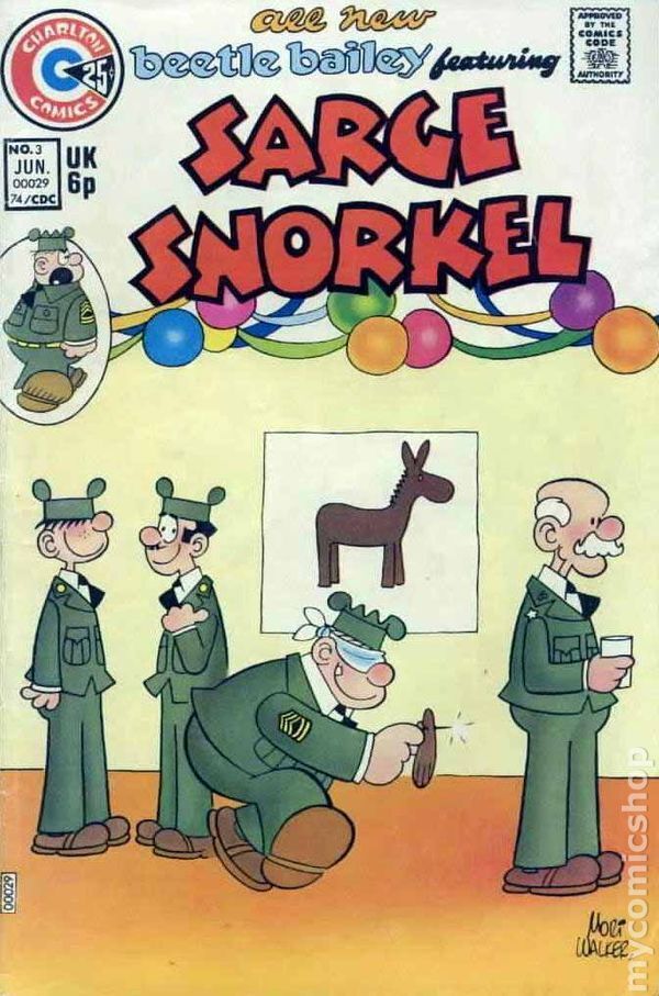 Sarge Snorkel #3 VG 1974 Stock Image Low Grade