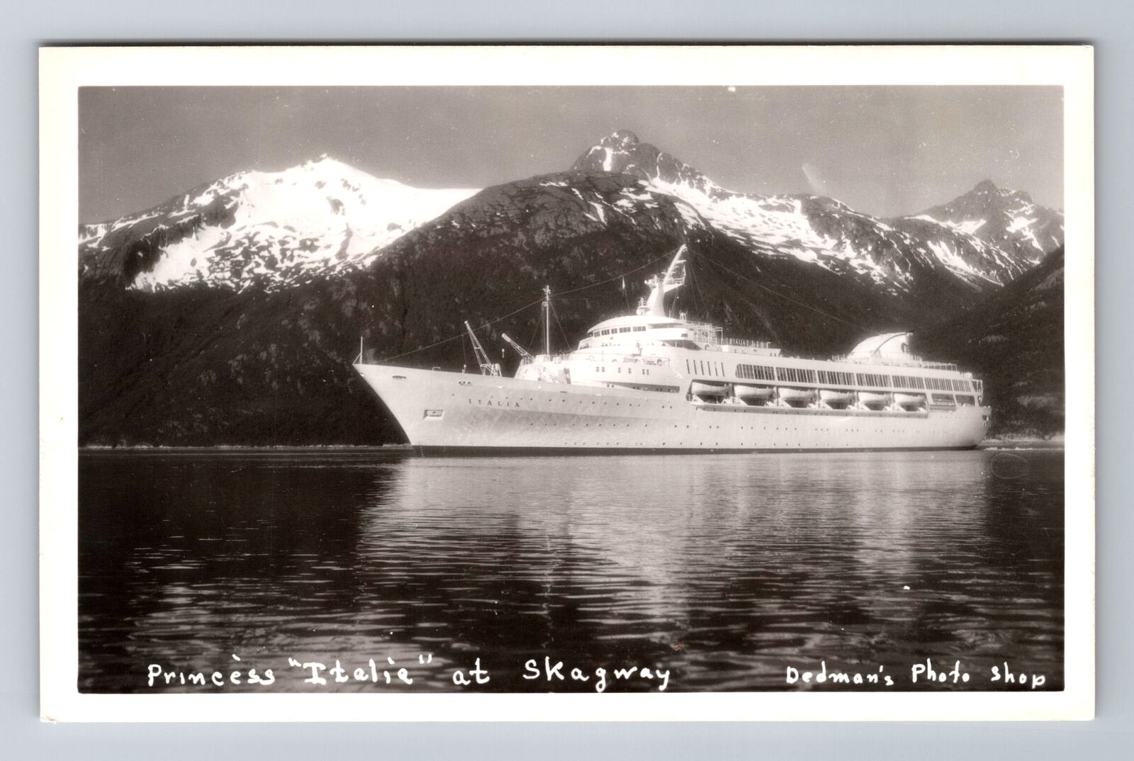 Skagway AK-Alaska, Princess Italie, Transportation, Antique Vintage Postcard