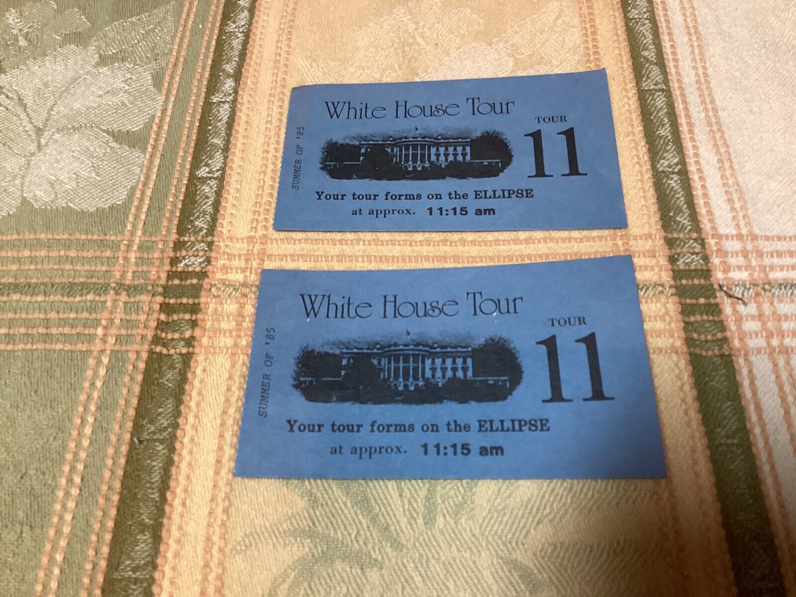 2 White House Tour Tickets From 1985 Ellipse Tour 11