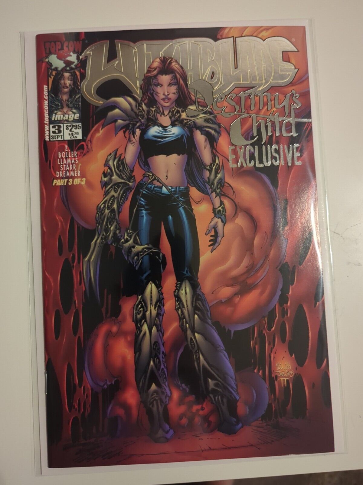 Witchblade #3 Destiny\'s Child Exclusive Platinum Edition LTD 750 Comic Run Rare