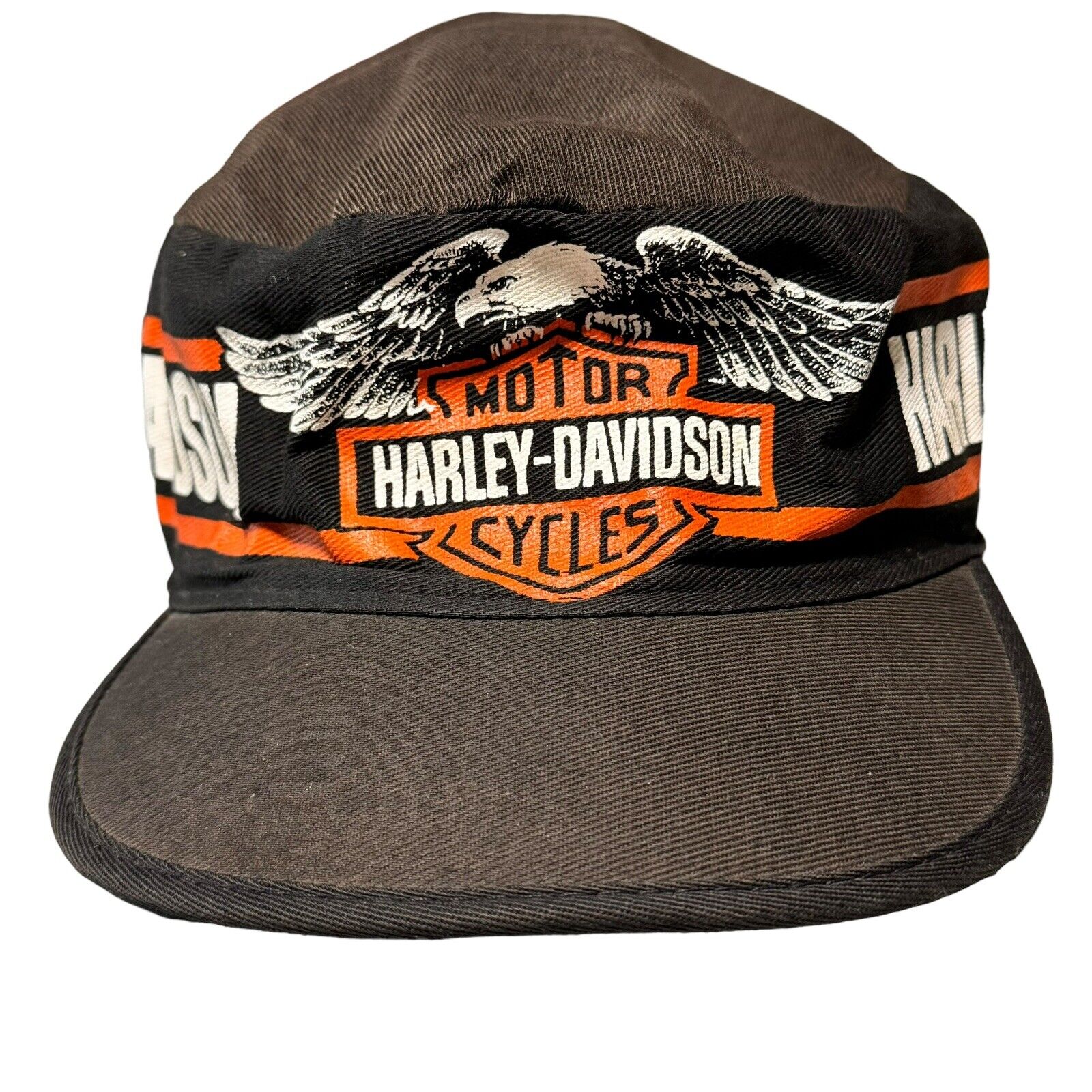 Harley Davidson Motorcycles Screaming Eagle Painters Hat 80s Adult Size Vintage