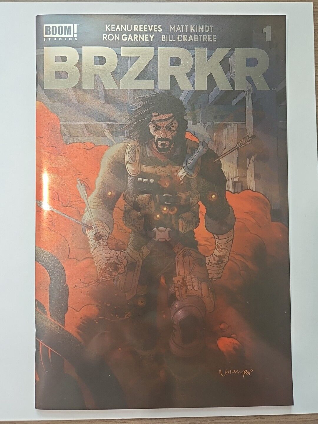 BRZRKR #1 Red Smoke Foil Cover 