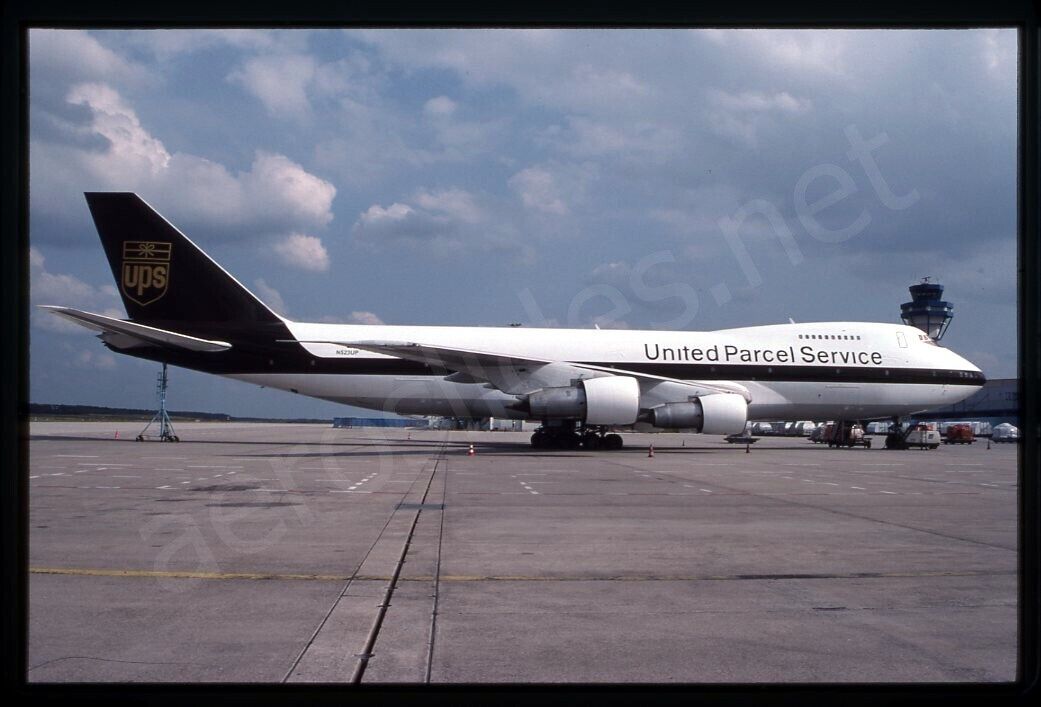 UPS Boeing 747-200 N523UP No Date Kodachrome Slide/Dia A21