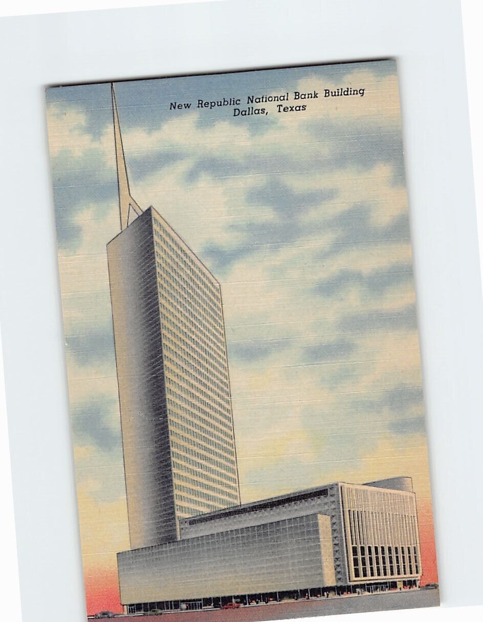 Postcard New Republic National Bank Building, Dallas, Texas