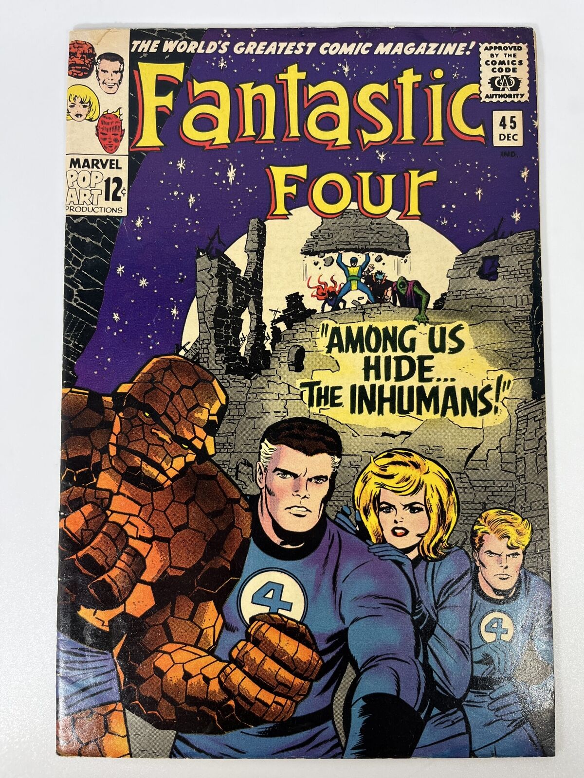 Fantastic Four #45 (1965) 1st app. of The Inhumans in 5.5 Fine-