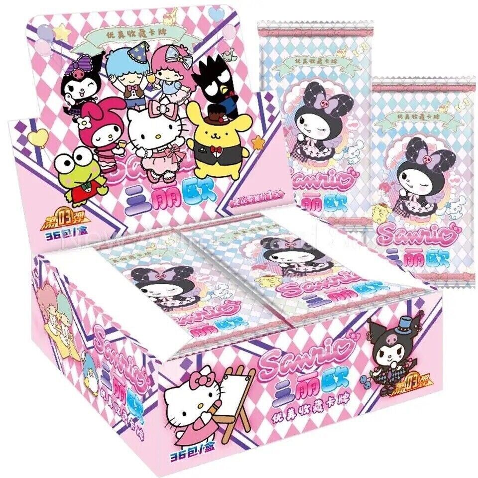 NEW Sanrio Doujin Trading Cards Cute CCG 36 Pack Box Sealed Hello Kitty