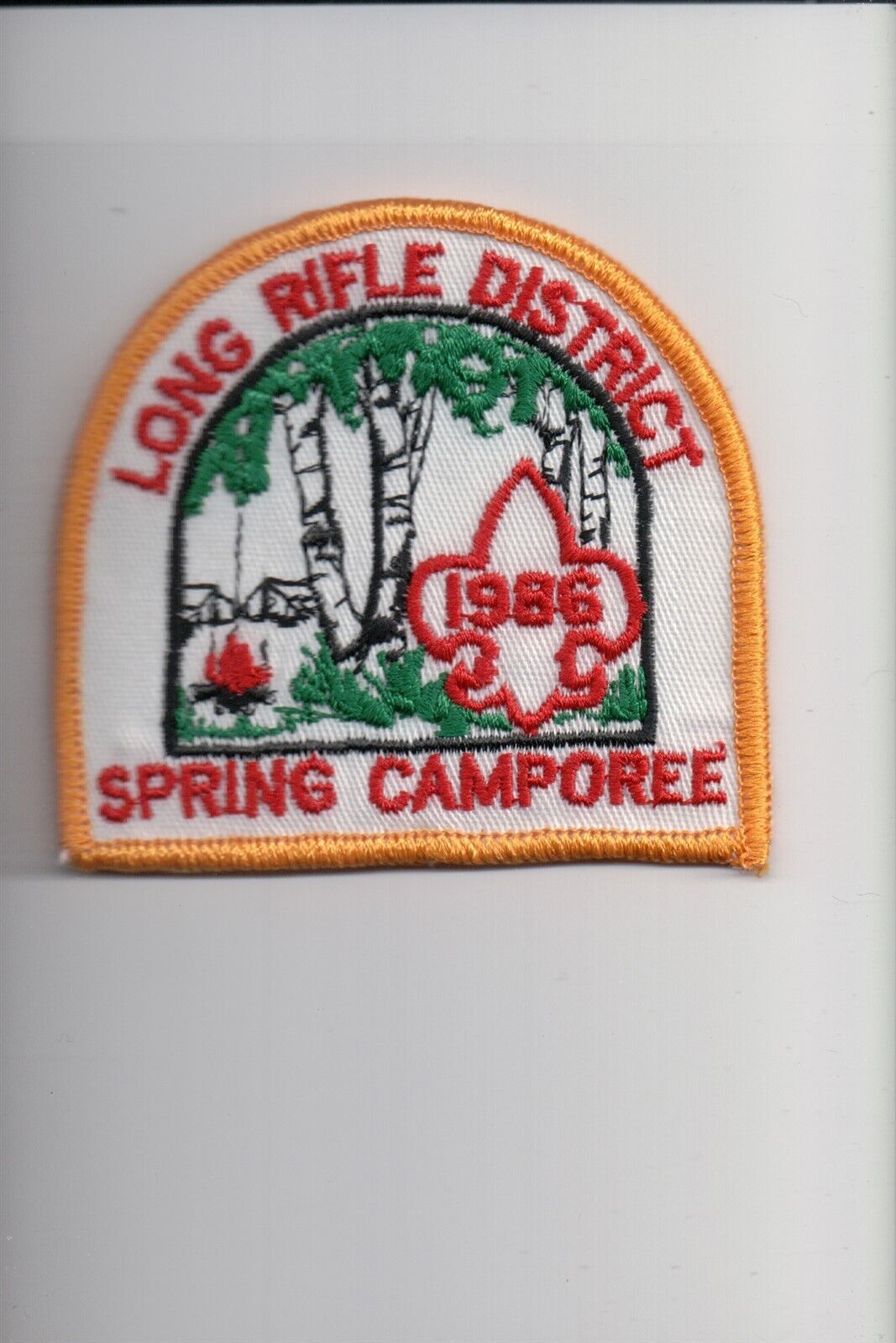 1986 Long Rifle District Spring Camporee patch