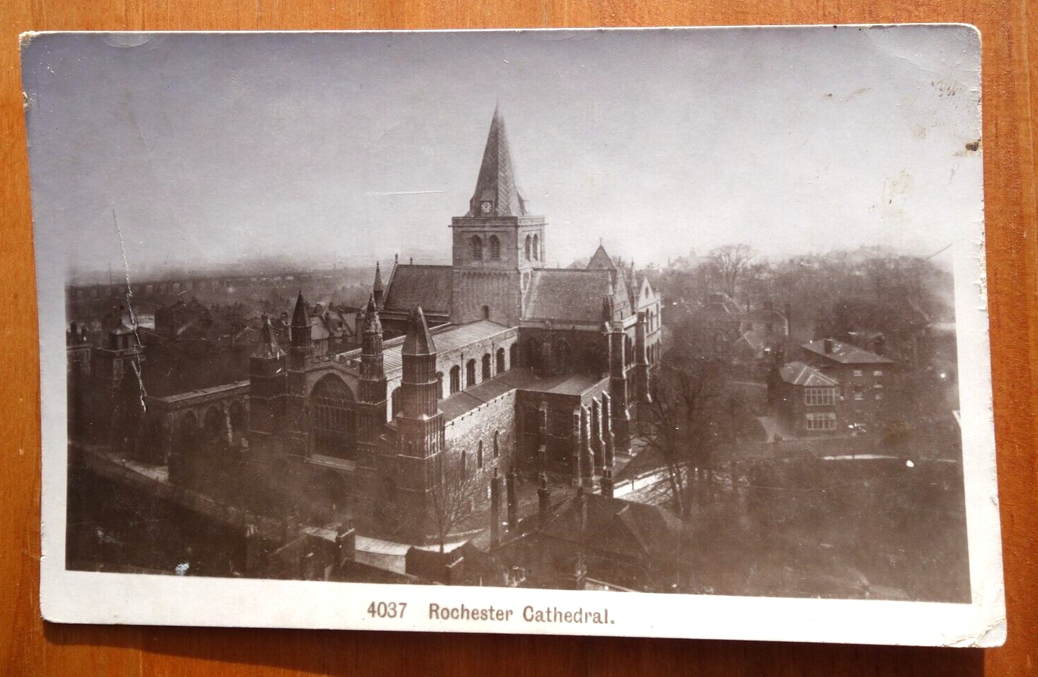 Rochester Cathedral, Kent England United Kingdom rppc postcard