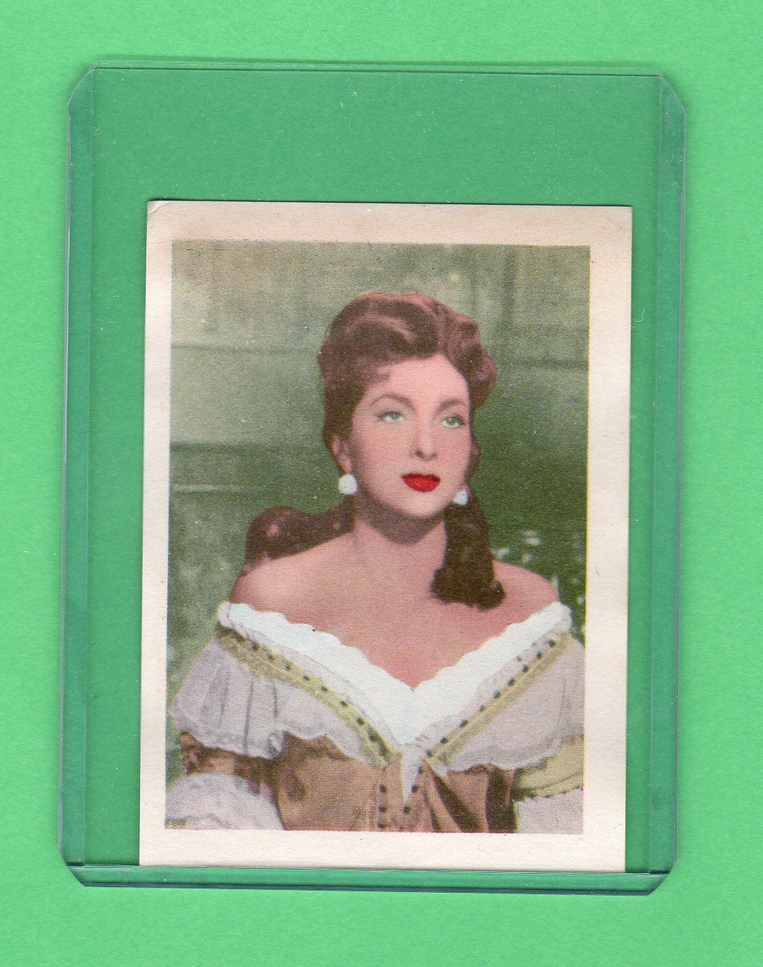 Gina Lollobrigida  1961 Artistas Del Cine Film Star Card Rare