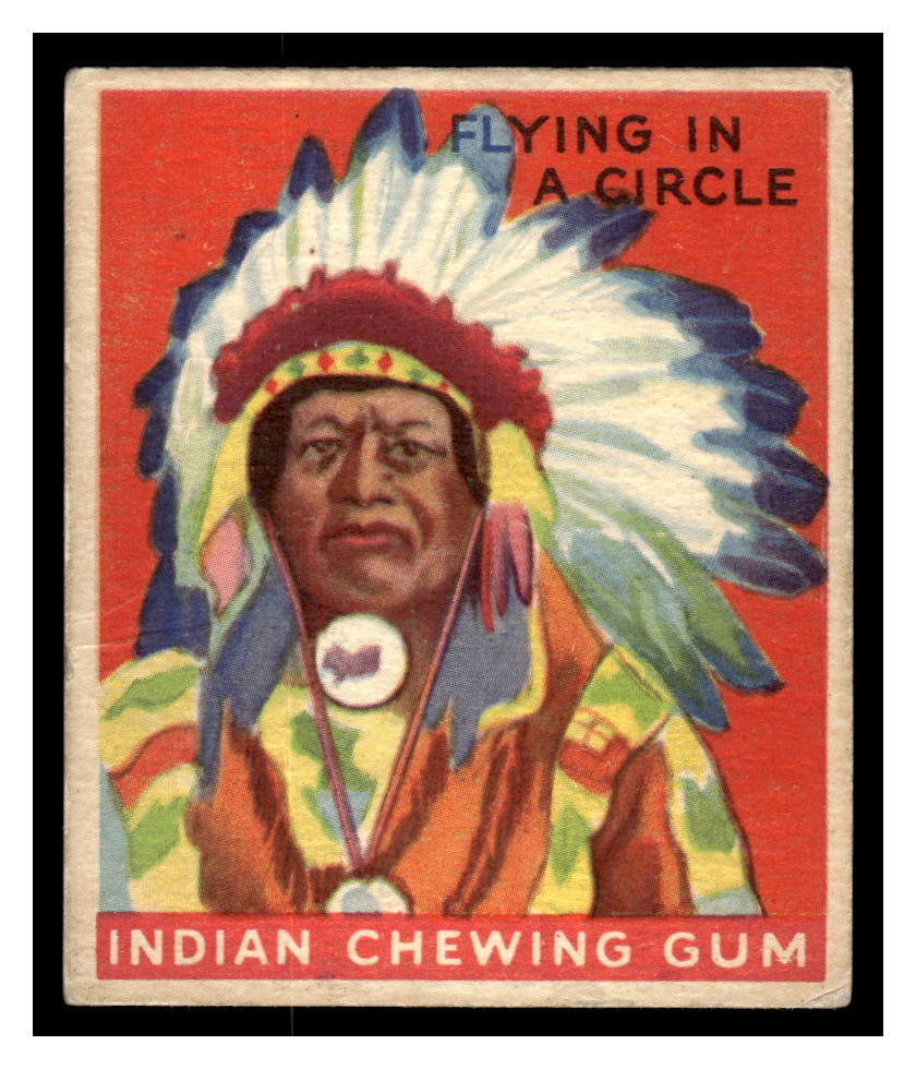 1933-40 Goudey R73 Indian Gum #133 Flying in a Circle IND1-03