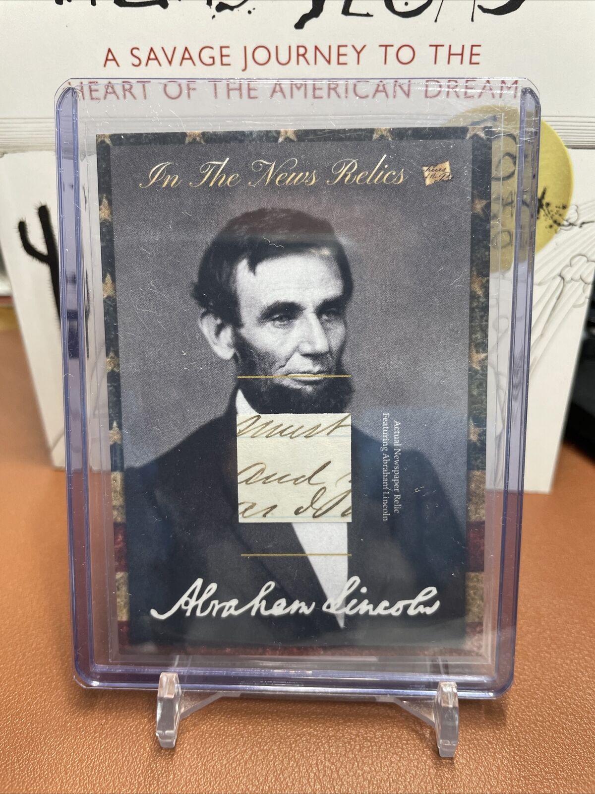 Pieces Of The Past 2018 Abe Lincoln Written Relic “and” “must”🔥🇺🇸🎩