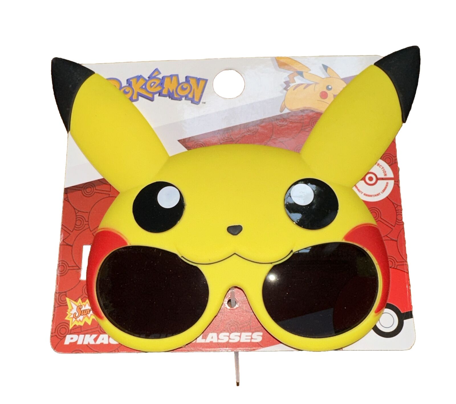 Pokemon Pikachu Sun Glasses Party Shades Sun Staches Black Yellow Nintendo 2022