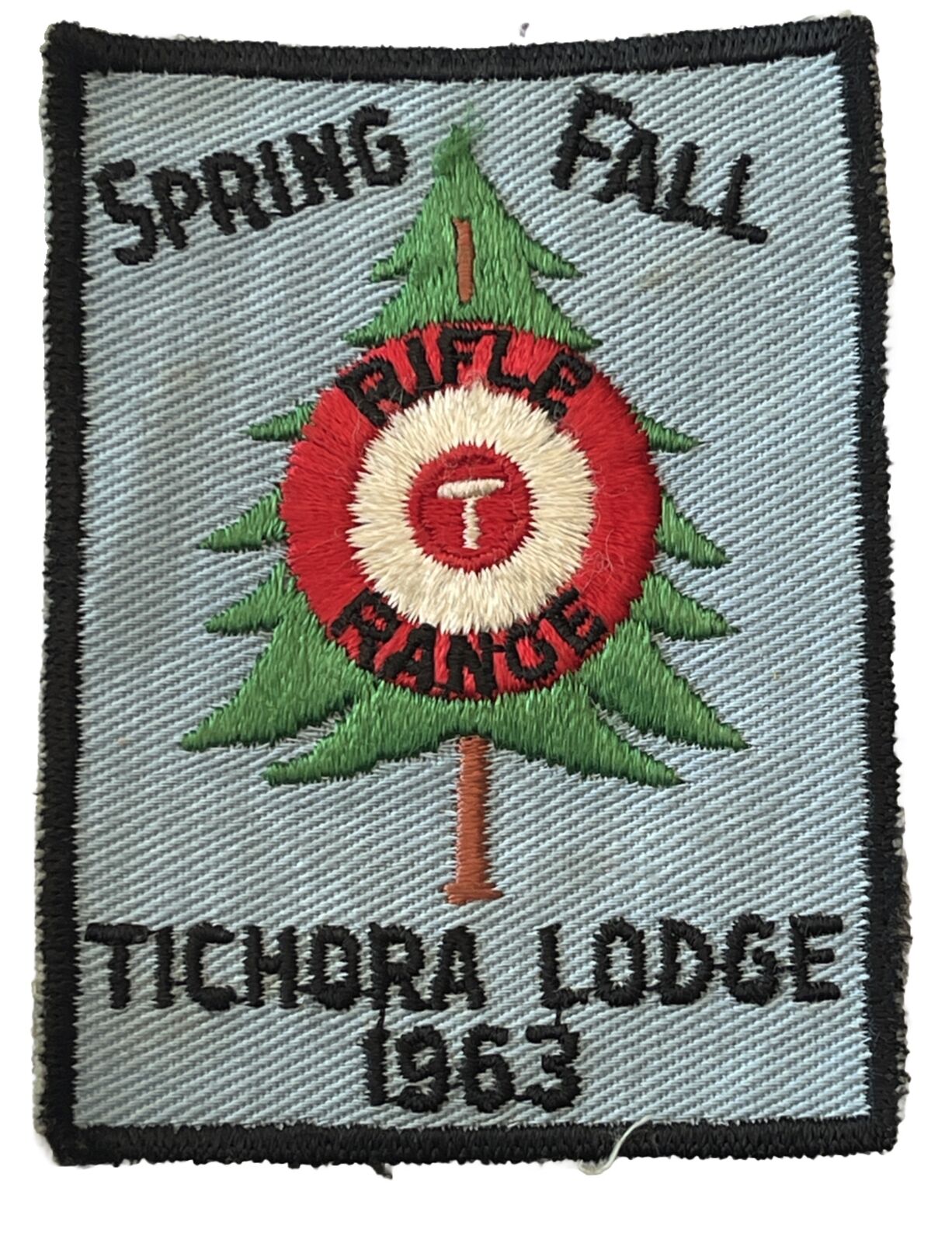 Tichora Lodge 146 Patch Four Lakes Council Wisconsin 1963 Spring Fall Rifle Vtg