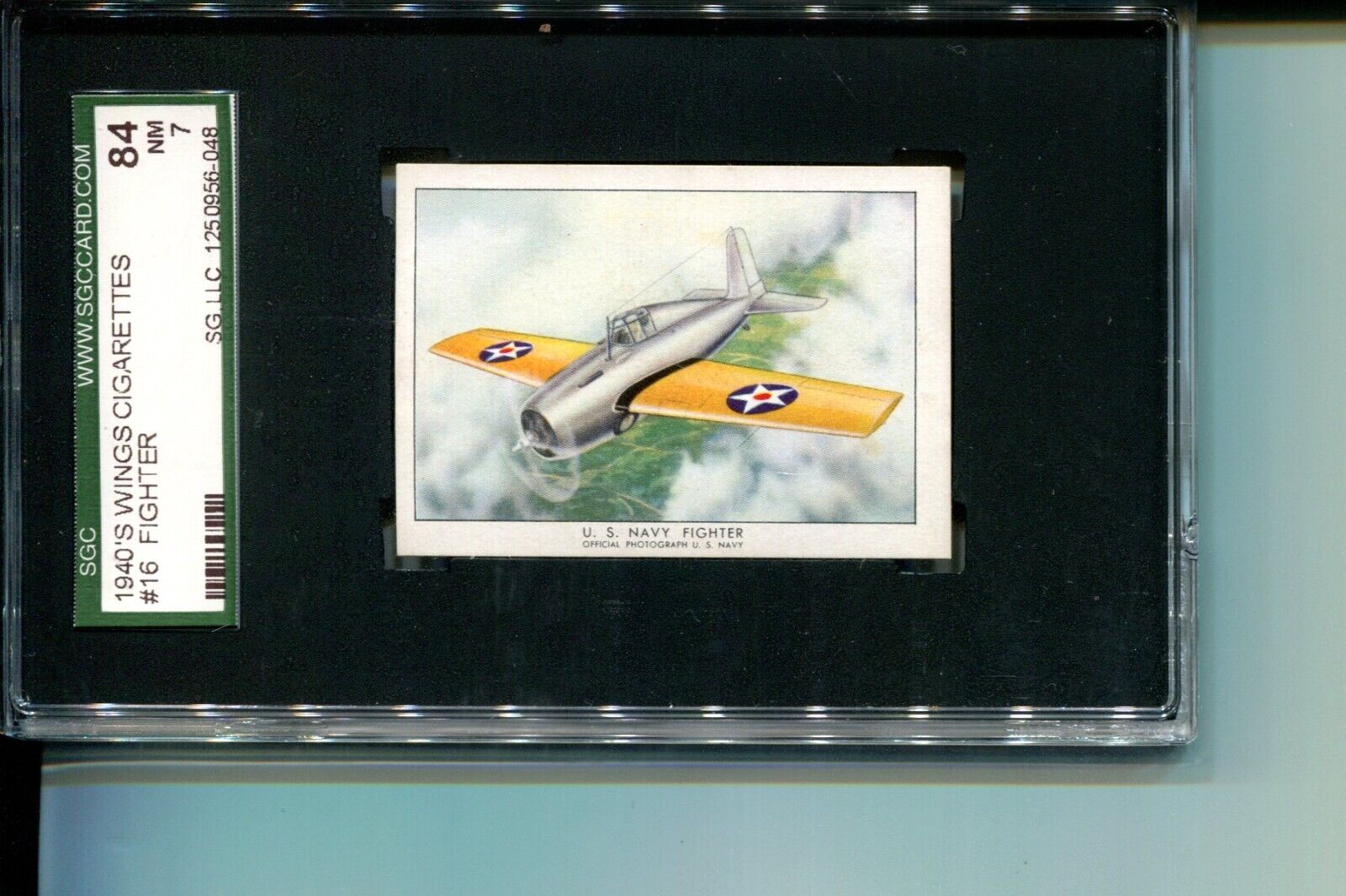 1940-42 WINGS CIGARETTES-US NAVY FIGHTER SGC 84 NM 7 VERY LOW POP BEAUTY