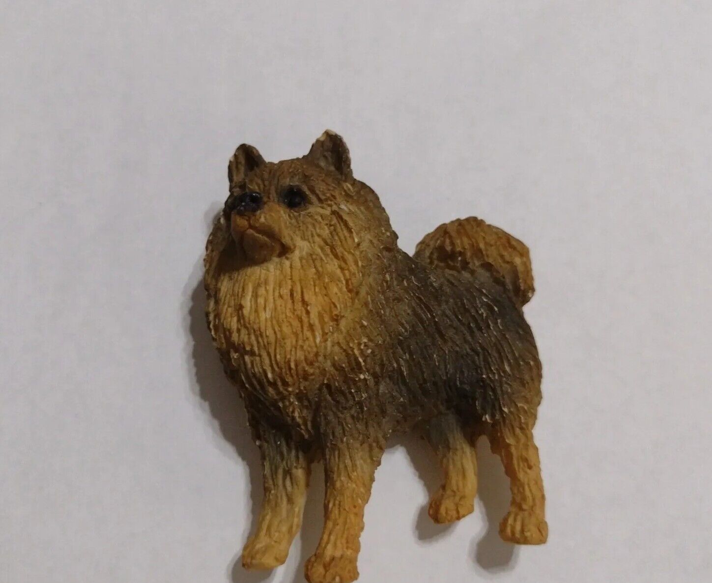 Vintage 3D Pomeranian ? Dog Refrigerator Magnet