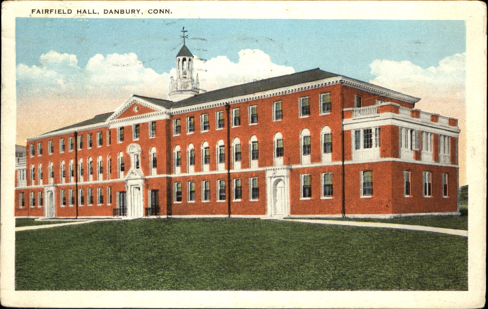Fairfield Hall ~ Danbury Connecticut CT ~ mailed 1931