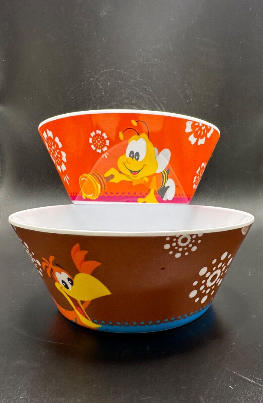 Honey Nut Cherrios & Cocoa Puffs Cereal Bowls Written in Spanish General Mills