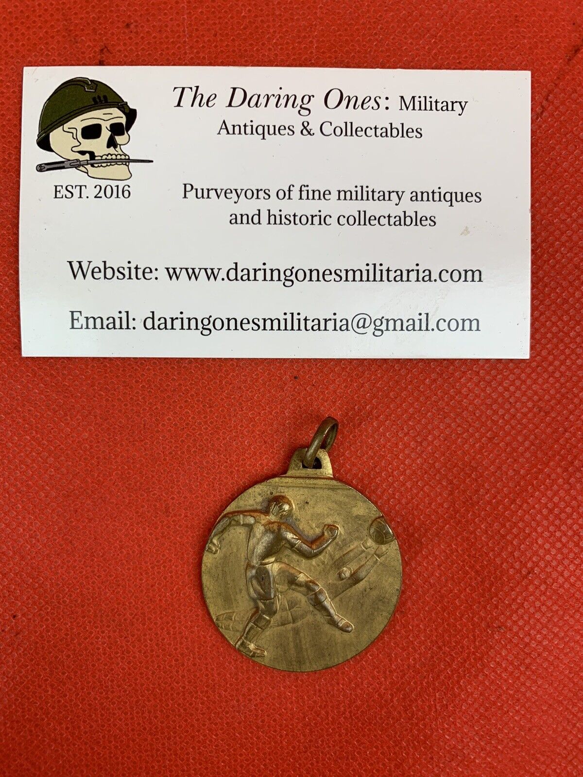 Original WW2 Italian G.I.L. Soccer/Football Participation Medal 