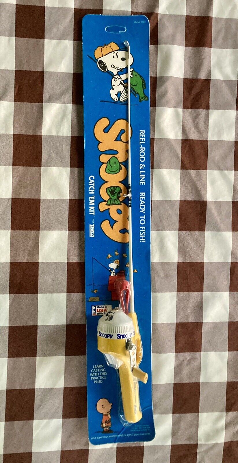 New Snoopy Vintage Fishing Pole